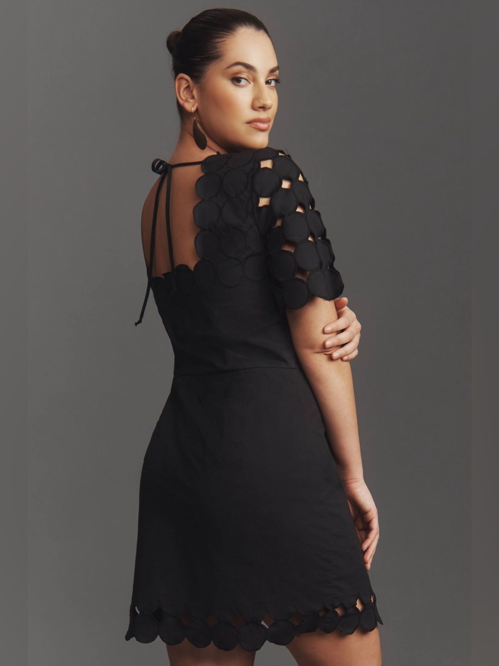 NWT By Anthropologie Cutwork Mini Shift Dress - Picture 2 of 6